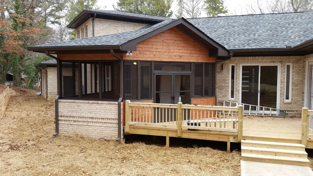 Custom Decks with Screen Porches - New Construction